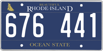 RI license plate 676441