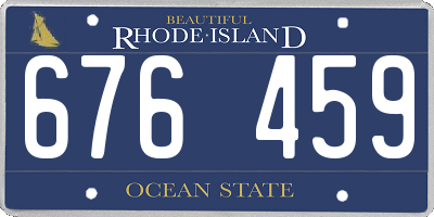 RI license plate 676459