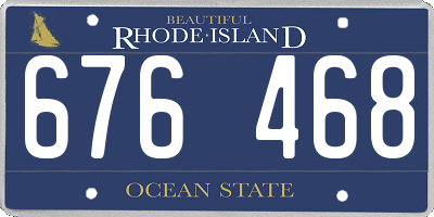 RI license plate 676468