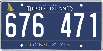 RI license plate 676471
