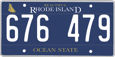 RI license plate 676479