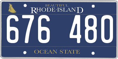 RI license plate 676480