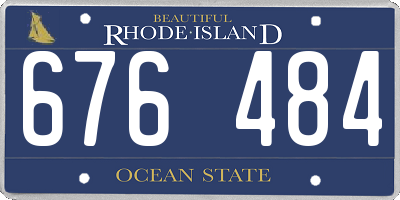 RI license plate 676484