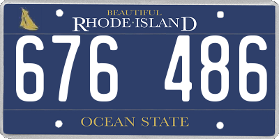 RI license plate 676486
