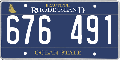 RI license plate 676491