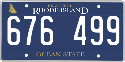 RI license plate 676499