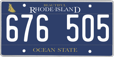 RI license plate 676505