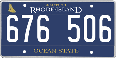 RI license plate 676506