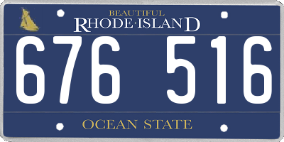 RI license plate 676516