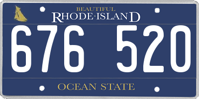 RI license plate 676520