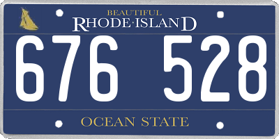RI license plate 676528