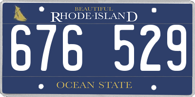 RI license plate 676529
