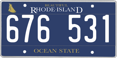 RI license plate 676531