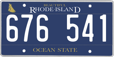 RI license plate 676541
