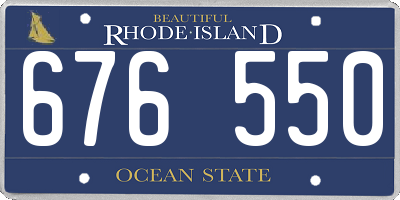 RI license plate 676550