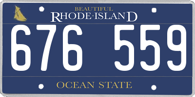 RI license plate 676559