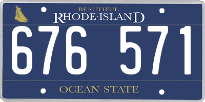 RI license plate 676571