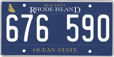 RI license plate 676590