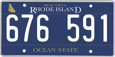 RI license plate 676591
