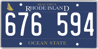 RI license plate 676594