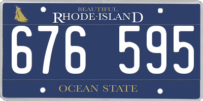 RI license plate 676595