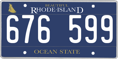 RI license plate 676599