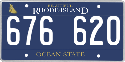 RI license plate 676620