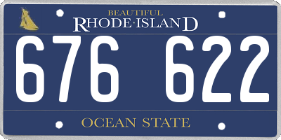 RI license plate 676622