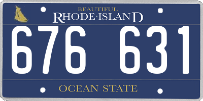 RI license plate 676631
