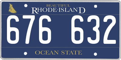 RI license plate 676632