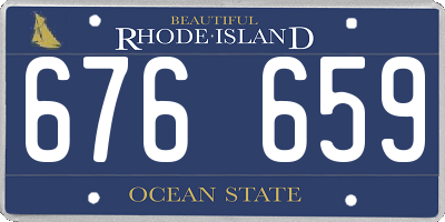 RI license plate 676659