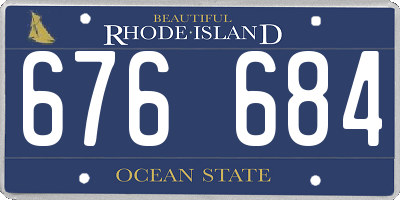 RI license plate 676684