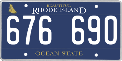 RI license plate 676690
