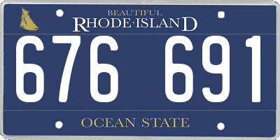 RI license plate 676691