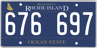 RI license plate 676697
