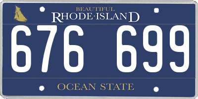 RI license plate 676699
