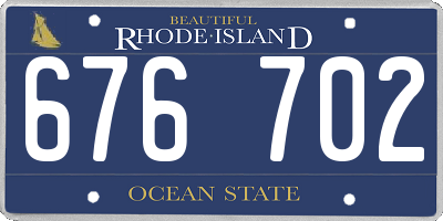 RI license plate 676702