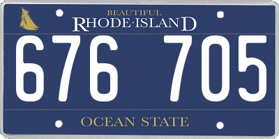 RI license plate 676705