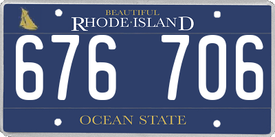 RI license plate 676706