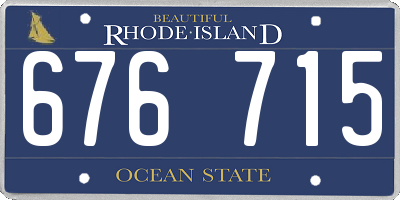 RI license plate 676715