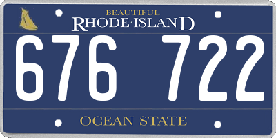 RI license plate 676722