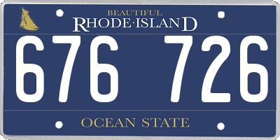 RI license plate 676726