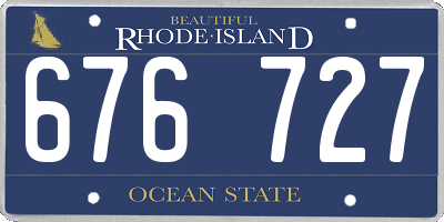 RI license plate 676727