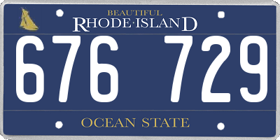 RI license plate 676729