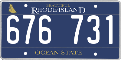 RI license plate 676731