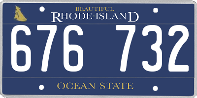 RI license plate 676732