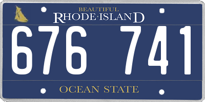 RI license plate 676741