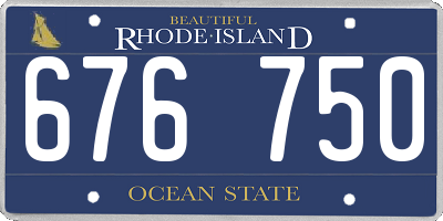 RI license plate 676750