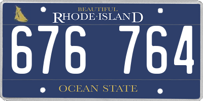 RI license plate 676764