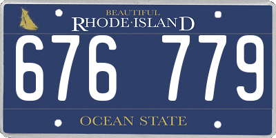 RI license plate 676779